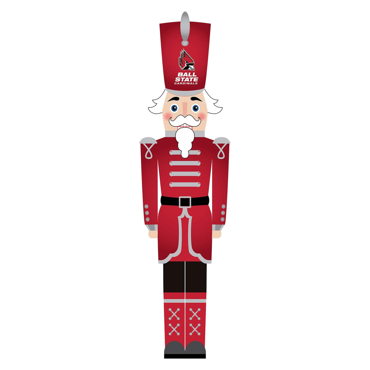 Fan Creations - Ball State Cardinals 46" Nutcracker Leaner - Multicolor