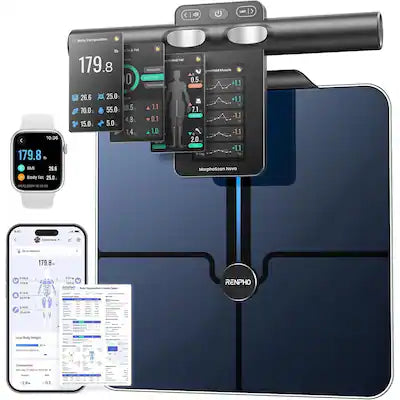 Renpho - 8-Electrode Body Composition Scale with BMI, Body Fat, Muscle Mass