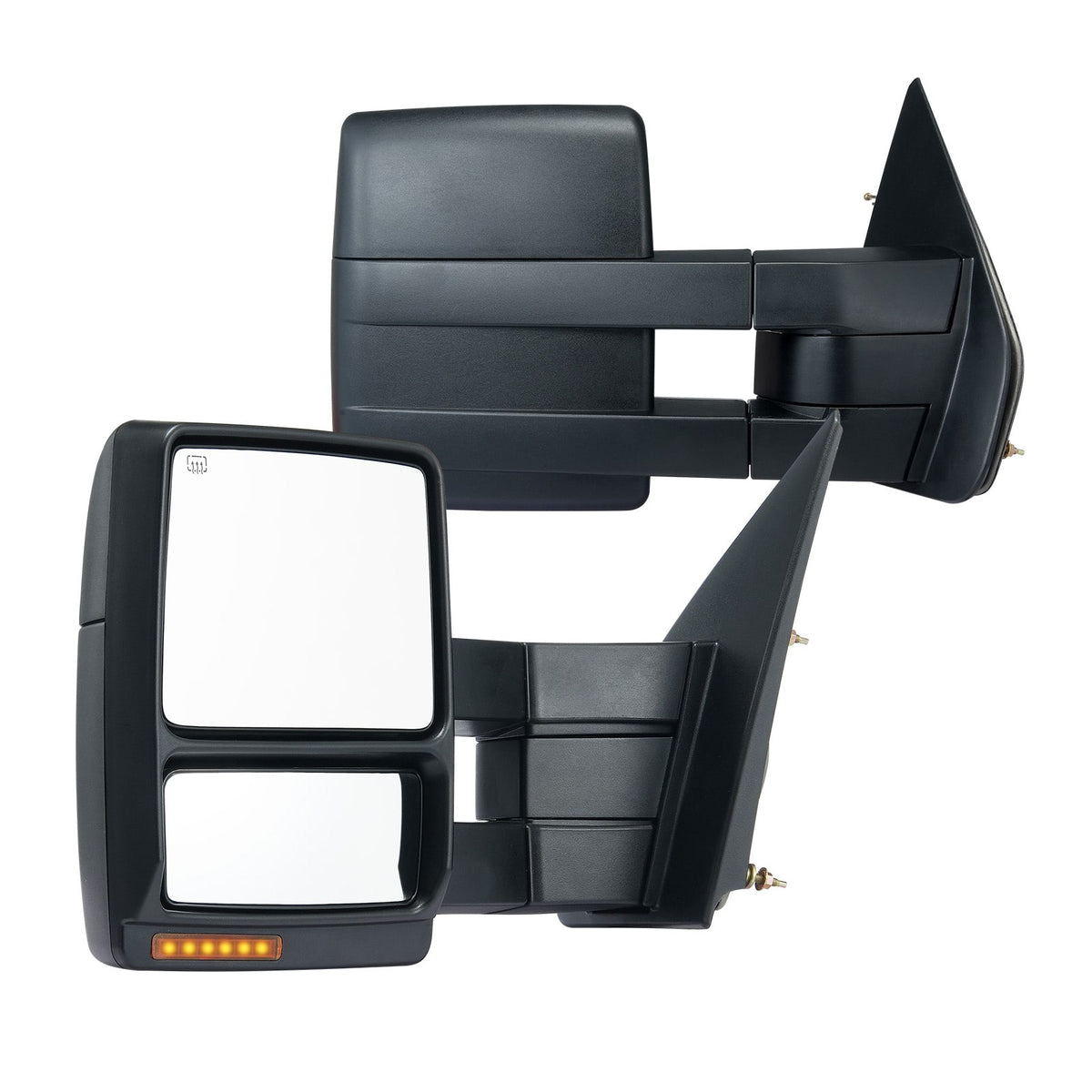 VEVOR - Towing Mirrors, Left & Right Pair Set for 2004-2014 Ford F150, Power Heated with Signal Light & Puddle Light - Black