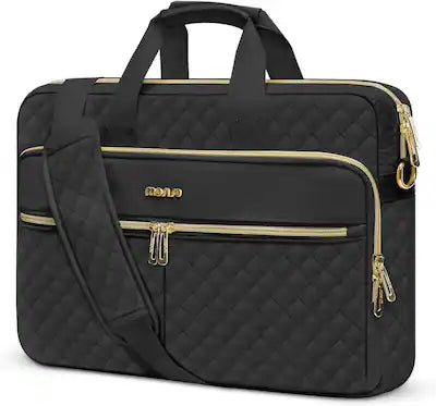 mosiso - Laptop Briefcase Messenger 17-17.3 Inch, Laptop Bag with Shoulder Strap for 17.3" Dell HP Lenovo Asus Acer PC & Laptops
