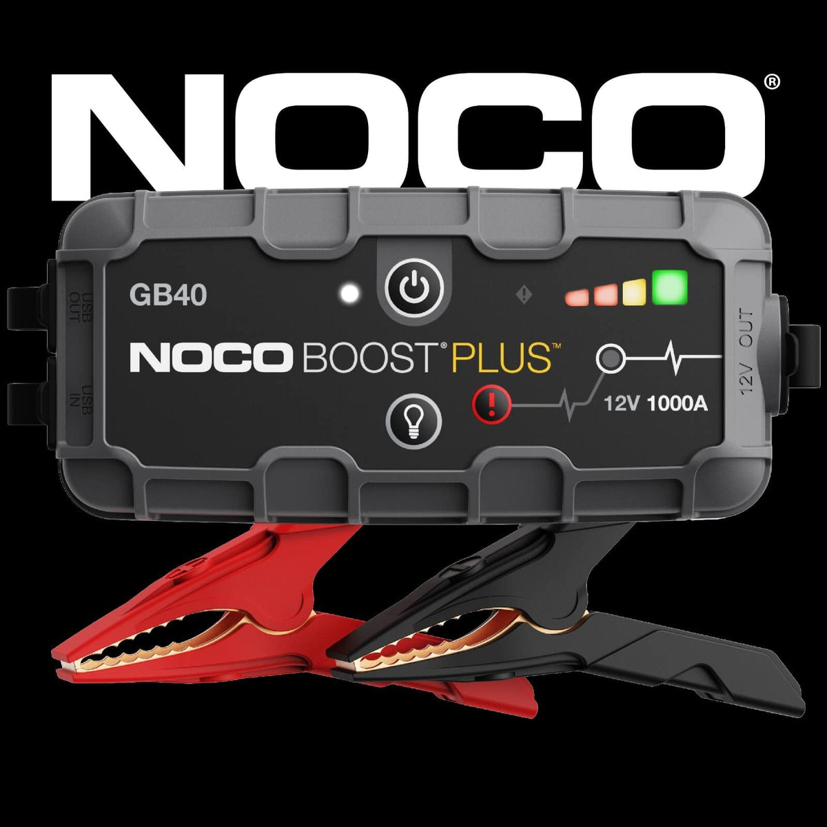 NOCO - Boost GB40: 1000A UltraSafe Jump Starter – 12V Portable Lithium Battery Booster Pack – 6.0L Gas & 3.0L Diesel