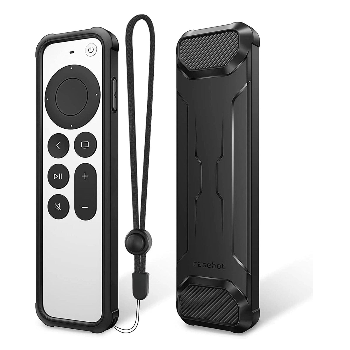 Kitcheniva - Shockproof Protective Case For Apple TV Siri Remote Black - Black