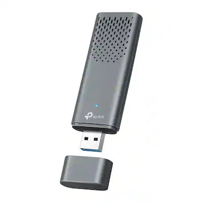 TP-Link - Archer TBE6500U Tri-Band BE6500 6.5 Gbps Wi-Fi 7 Wireless Ultra-Fast USB 3.0 Adapter with Advanced WPA3 Security