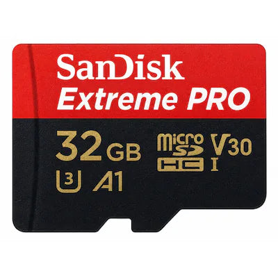 SANDISK - Extreme Pro 32GB microSDHC Memory Card with SD Adapter up to 100 MB/s, Class 10