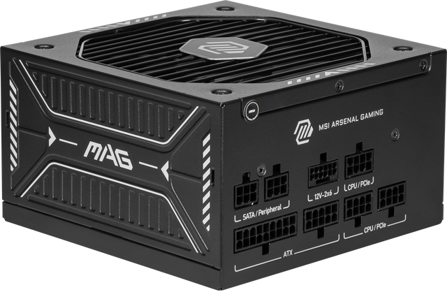 The corrected text is:

MSI ARSENAL GAMING  
SATA Peripheral  
ATX  
12V-2x6  
CPU/PCle  
1x2x2V  
CPU/PCle