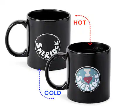 Seven20 - Sherlock Holmes I Heart Sherlock 12-oz Heat- Reveal Mug