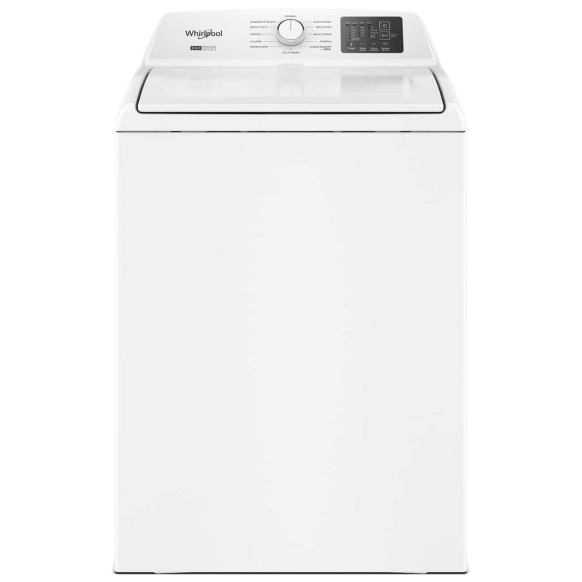 Whirlpool - 4.2-4.3 Cu. Ft. High-Efficiency Top Load Washer with 2-in-1 Removable Agitator - White
