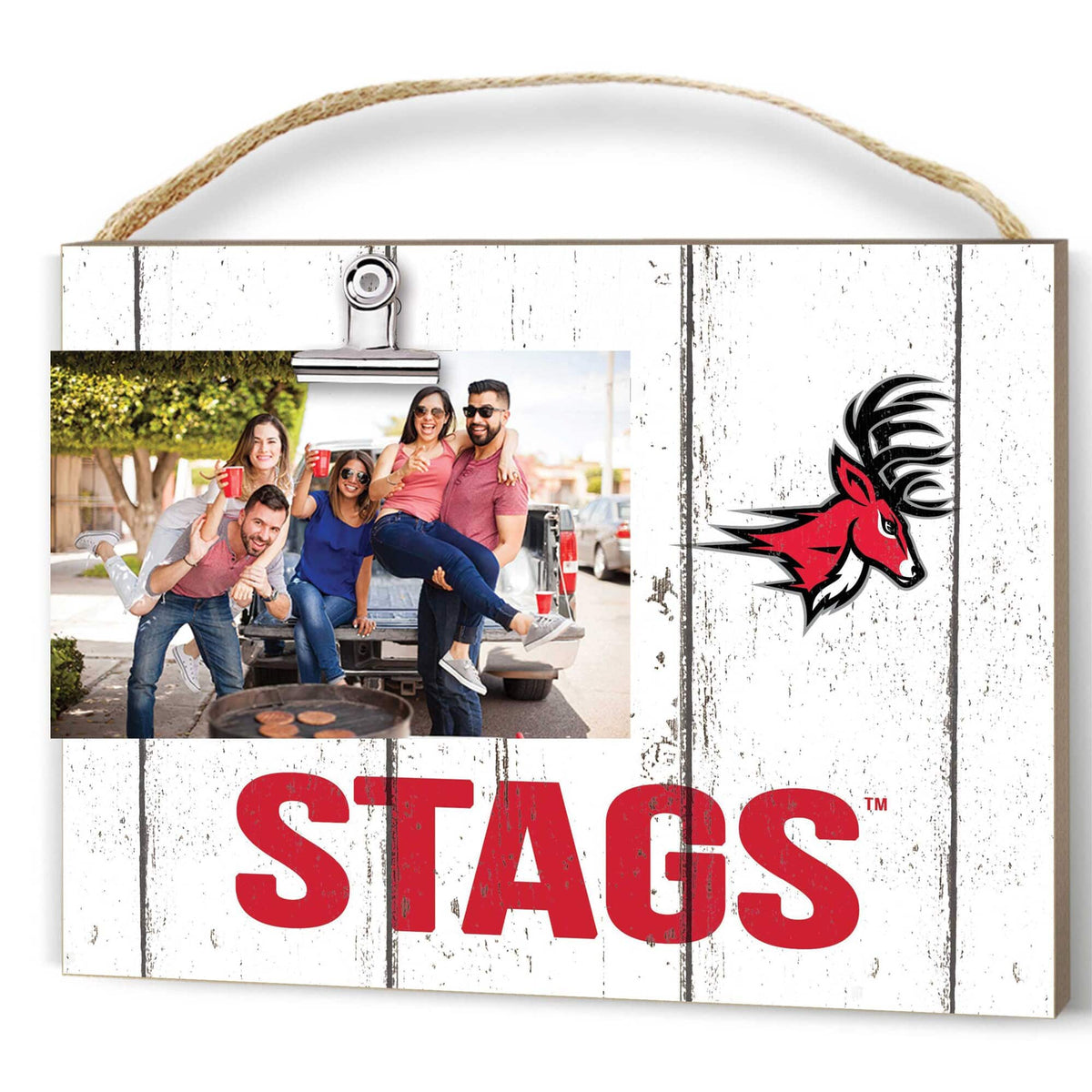 Jardine - Fairfield Stags 8" x 10" Weathered Clip It Frame - White