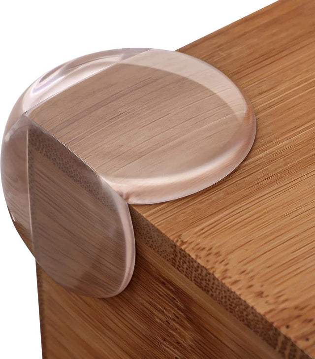 Front. Zulay Kitchen - Zulay Home 24 Pack Clear Rubber Corner Protector Baby Proof Corners and Edges - Clear.