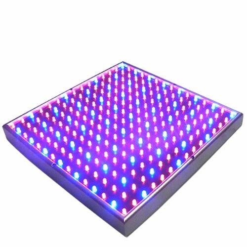 HQRP - Dual Spectrum 225-LED Hydroponic Grow Light Panel 14 W Indoor Plant Lamp 12 in Square