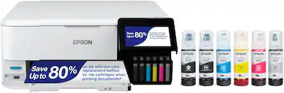 Epson - EcoTank Photo ET-8500 Wireless Color All-in-One Supertank Printer