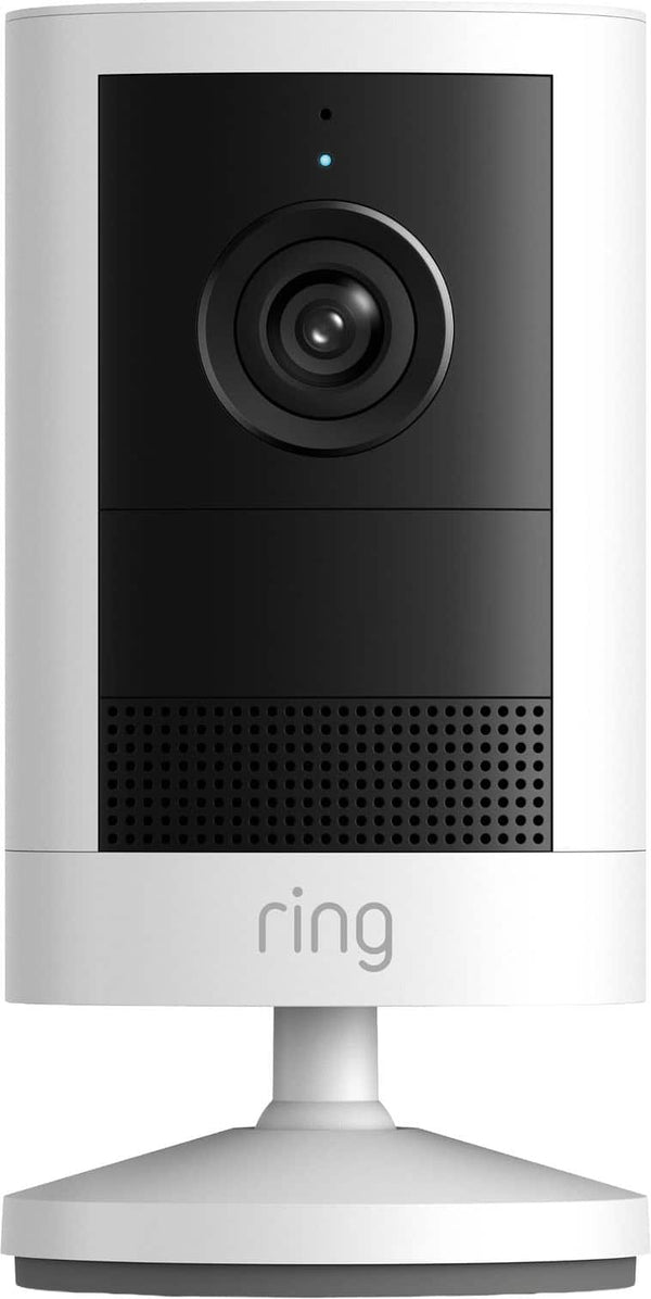 Ring - Outdoor Cam 2K, Battery — Wide-Angle Retinal 2K Video, 6x Enhanced Zoom, Night Vision - White