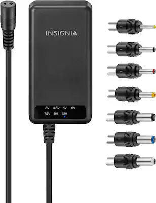 Insignia™ - 22.5W Universal AC Adapter for Devices with Round-Pin Connections (5 ft)