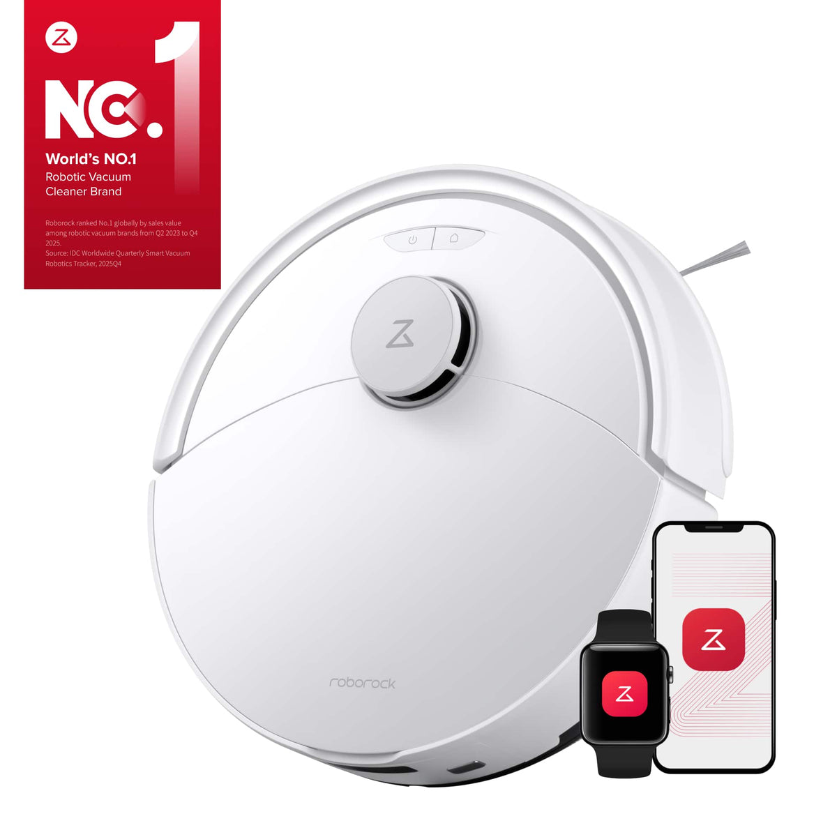 Roborock - Q10 Series Robot Vacuum and Mop Combo, 10kPa HyperForce, Dual Anti-Tangle System, Auto Mop Lifting, JawScrapers Brush