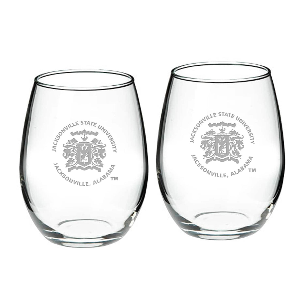 Jardine - Jacksonville State Gamecocks 21oz. 2-Piece Stemless Wine Glass Set - Multicolor