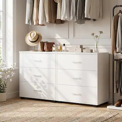 Aheaplus - 2-Piece Stackable Walk-in Closet Drawer System - Large Capacity Storage Organizer for Bedroom, Livingroom