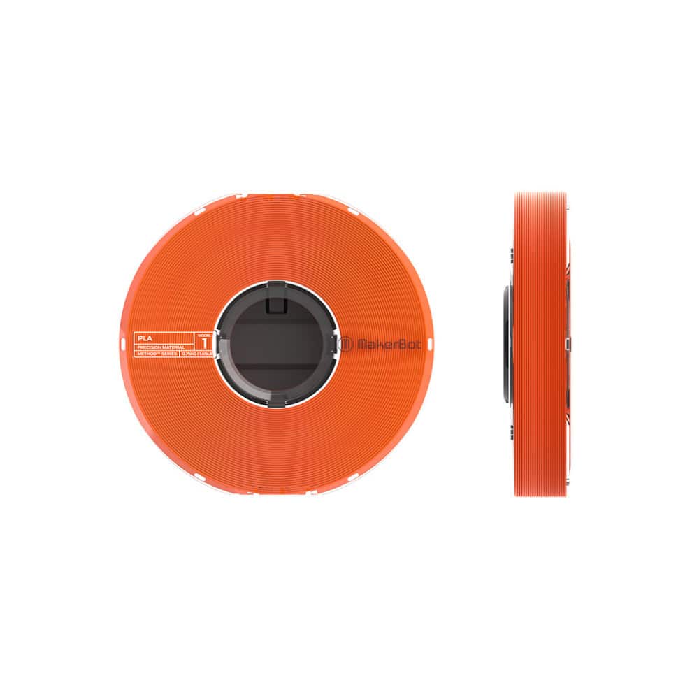 MakerBot - PLA Filament Spool for Method 3D Printer (True Orange, 0.75kg/1.65lb)