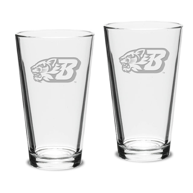 Front. Jardine - Binghamton Bearcats 16oz. 2-Piece Classic Pub Glass Set - Multicolor.