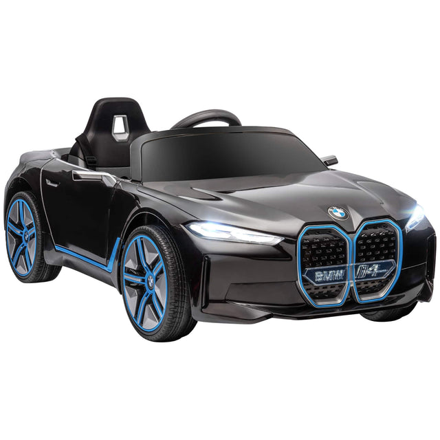 Front. Aosom - Electric Car for Kids, 12V Licensed BMW i4 Ride on Car with 2.4G Remote Control, Suspension System, Horn, Music.