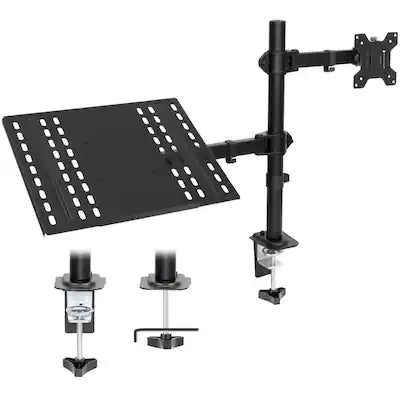 Mount-It! - Full Motion Laptop & Monitor Desk Mount for Up to 17″ Laptop & Up to 32″ Monitor
