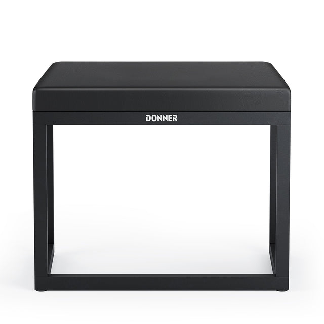 Front. Donner music - Donner DKB-200 Home Style Corrosion Resistant Metal Piano Bench - Black.