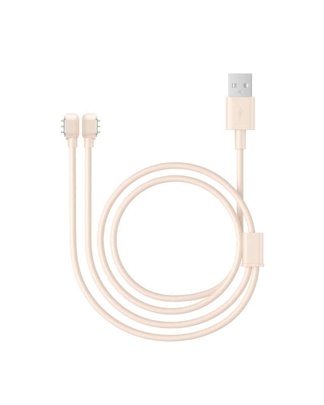 Front. eufy - Original Magnet Charging Cable for Wearable Breast Pump S1/S1 Pro - Brown.