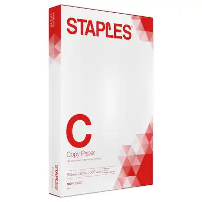 Staples - 11" x 17" Copy Paper, 20 lbs., 92 Brightness, 500 Sheets/Ream (190450)