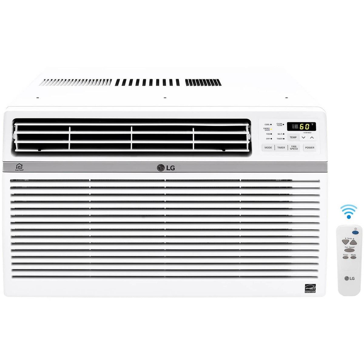 LG - 550 Sq. Ft. 12,000 BTU Smart Window Air Conditioner - White