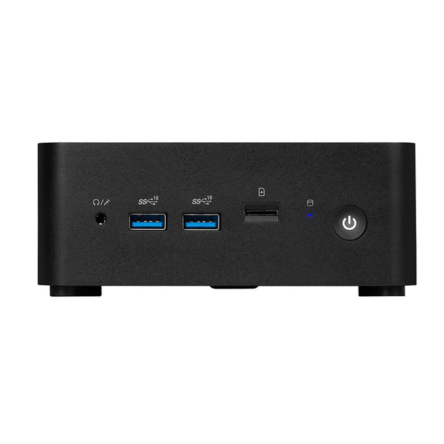 Front. MSI - Cubi NUC AI Barebone System - Intel Core Ultra 5 125H - No Memory - No Storage - No Operating System - Black.