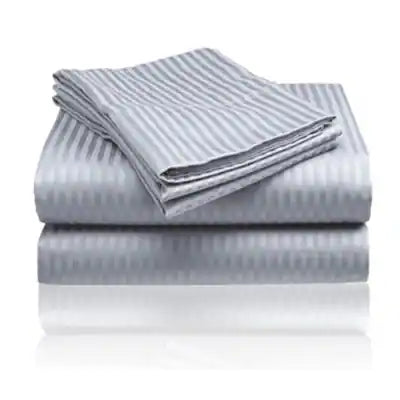 Plazatex - Embossed 1800 Series Wrinkle Resistant Ultra Soft Stripe Premium All Season Bed Sheet Set, Full