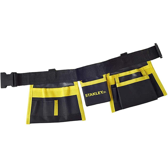 Front. Red Tool Box - Stanley Jr. Tool Belt | Real Tools for Kids - Yellow.