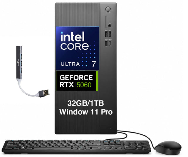 intel CORE ULTRA 7 GEFORCE RTX 5060 32GB/1TB Window 11 Pro