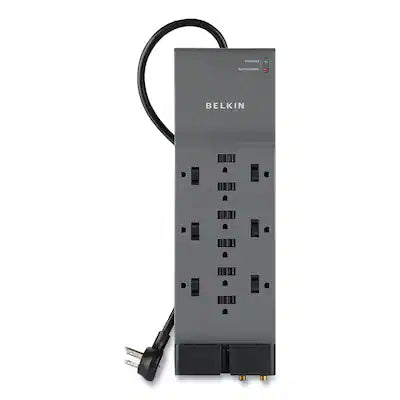 Belkin - BE112230-08 Professional Series 3780 J 12 AC Outlets 8 ft. Cord SurgeMaster Surge Protector