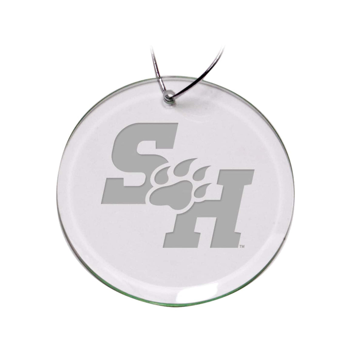Jardine - Sam Houston State Bearkats 3'' Glass Round Ornament - Multicolor