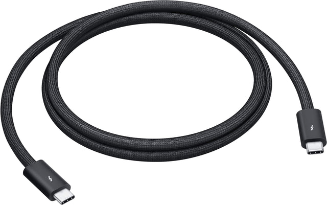 Front. Apple - Thunderbolt 5 (USB‑C) Pro Cable (1 m) - Black.
