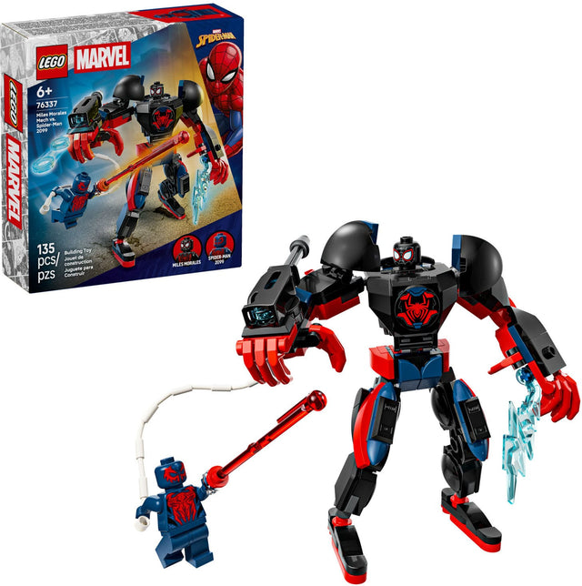 LEGO MARVEL - SPIDER-MAN LEGO MARVEL 6+ 76337 Miles Morales Mech 2009 Spider-Man 1 135 Building Toy Jouet de Construction Augmenté p1D MLIS MORALES 2019 pzs Construir - TEI
