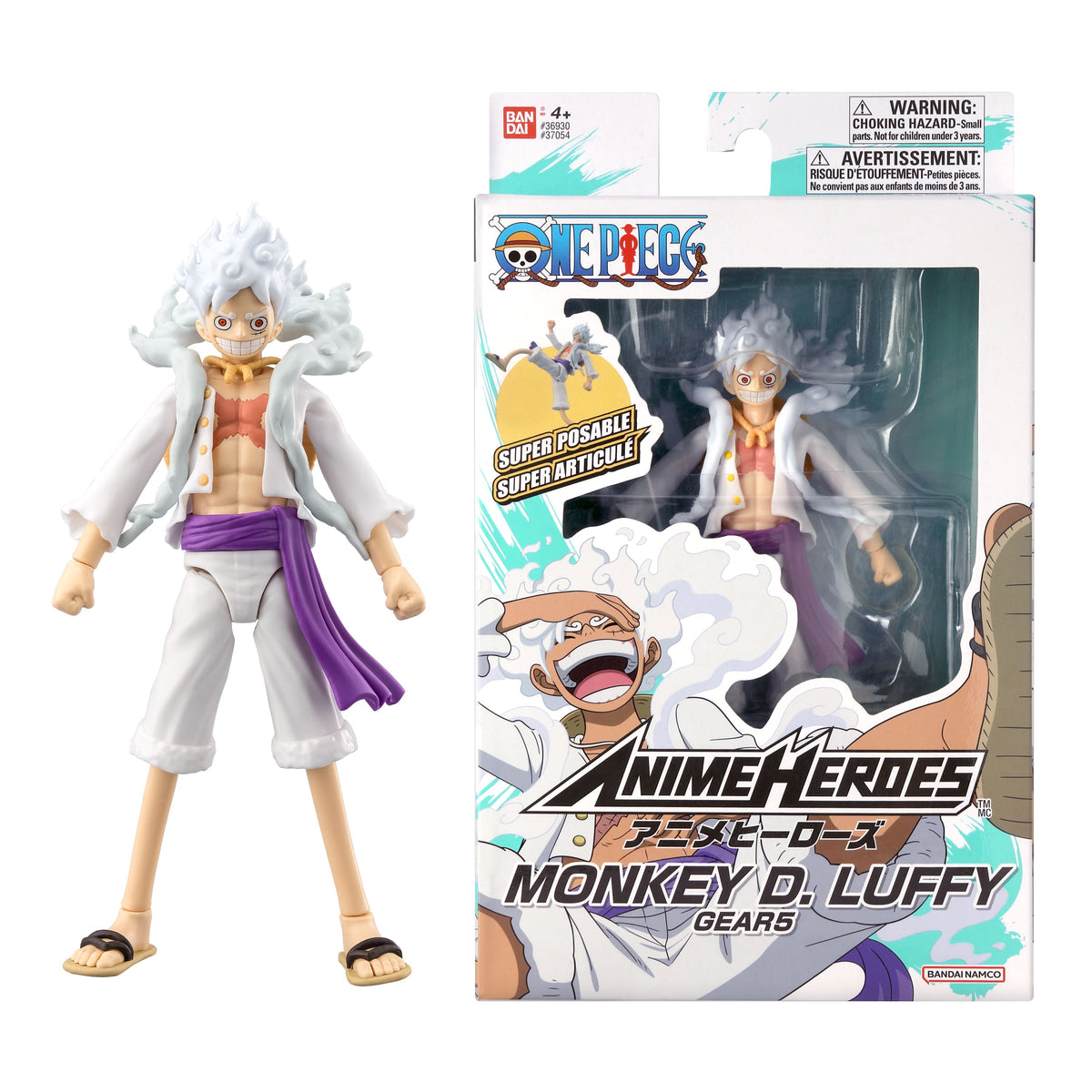 Banda - Anime Heroes - 6.5" Luffy Gear 5 Figure