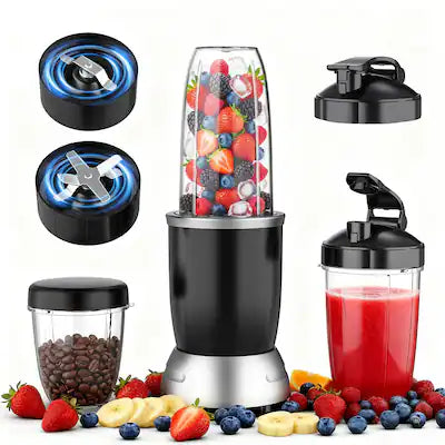 Teendow - 1200W Personal Blender with 25,000 RPM, Smoothie Blender Maker & Grinder with 3 Cups for Shakes, Juices