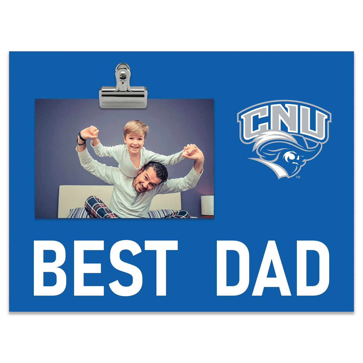 Fan Creations - Christopher Newport Captains 8" x 10.5" Briteline Best Dad Clip Frame - Multicolor