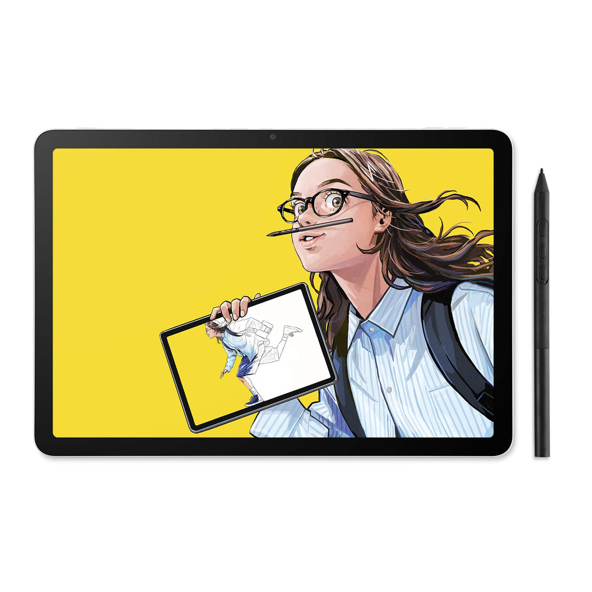 Wacom - MovinkPad 11, Android Mobile Drawing Tablet, 11.45" with Battery-Free Slim Pro Pen 3, 8GB RAM/128 GB Storage - Silver