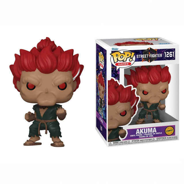 POP!  
Funko Funko POP!! STREET FIGHTER 1261 & GAMES  
WITER AKUMA CHASE FIGURINE EN VINYLE UNITION VINYL FIGURE DE VINIL FIGURA PELIGRO DE ASFICA, TOUFFEMENT, 4 ADVERTENCIA: abouch rade NOT B news, 4 ATTENTION: DANGER non For ml Partes.pesuelas HADARD, - A WARNING: CHOKING Poster, pices. 2 comment N chicken arter A nots as Vitaminal