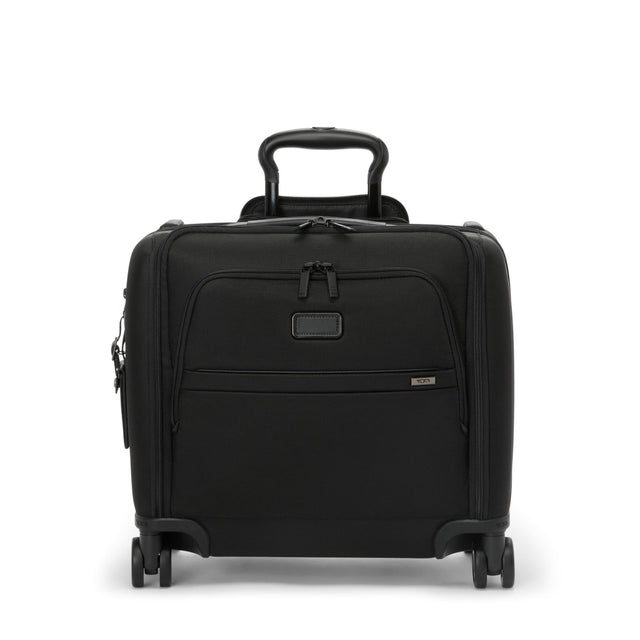 Front. TUMI - Alpha Compact Carry-On Suitcase - Black.