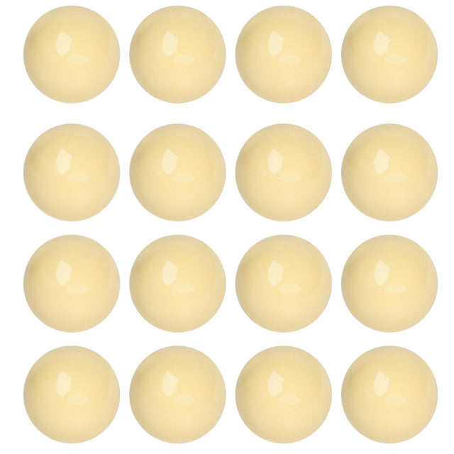 Front. GSE Games & Sports Expert - 2 1/4-Inch Pool Cue Ball, Standard Billiard Cue Ball for Billiard Pool Table -16 Pack - White.
