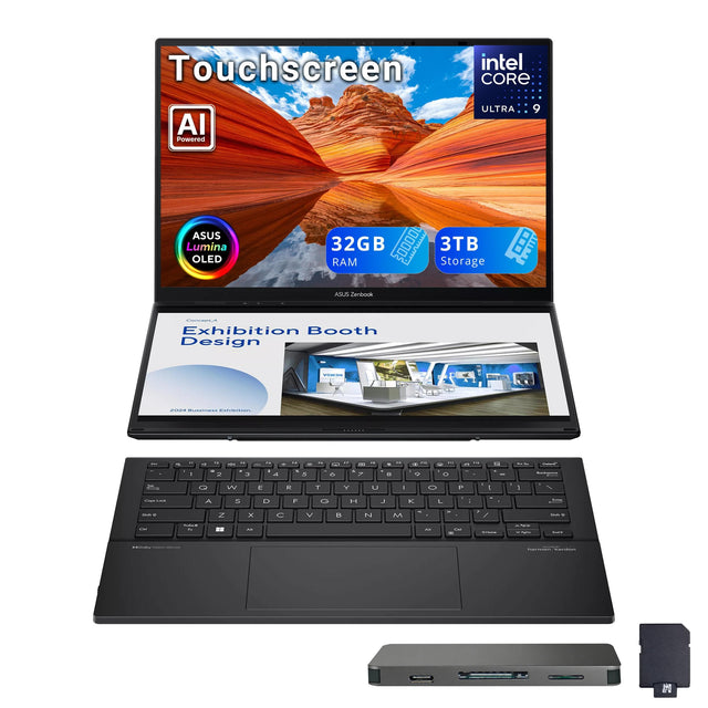 Touchscreen intel CORE AI Powered ULTRA 9 ASUS Lumina OLED 32GB RAM 3TB Storage ASUS Zoonmoock MURLA Exhibition Booth Design