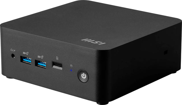 Front. MSI - Cubi NUC 1MG Mini Desktop - Intel Core 5-120U 2024 - 16GB Memory - Intel Graphics - 500GB Storage - Black.