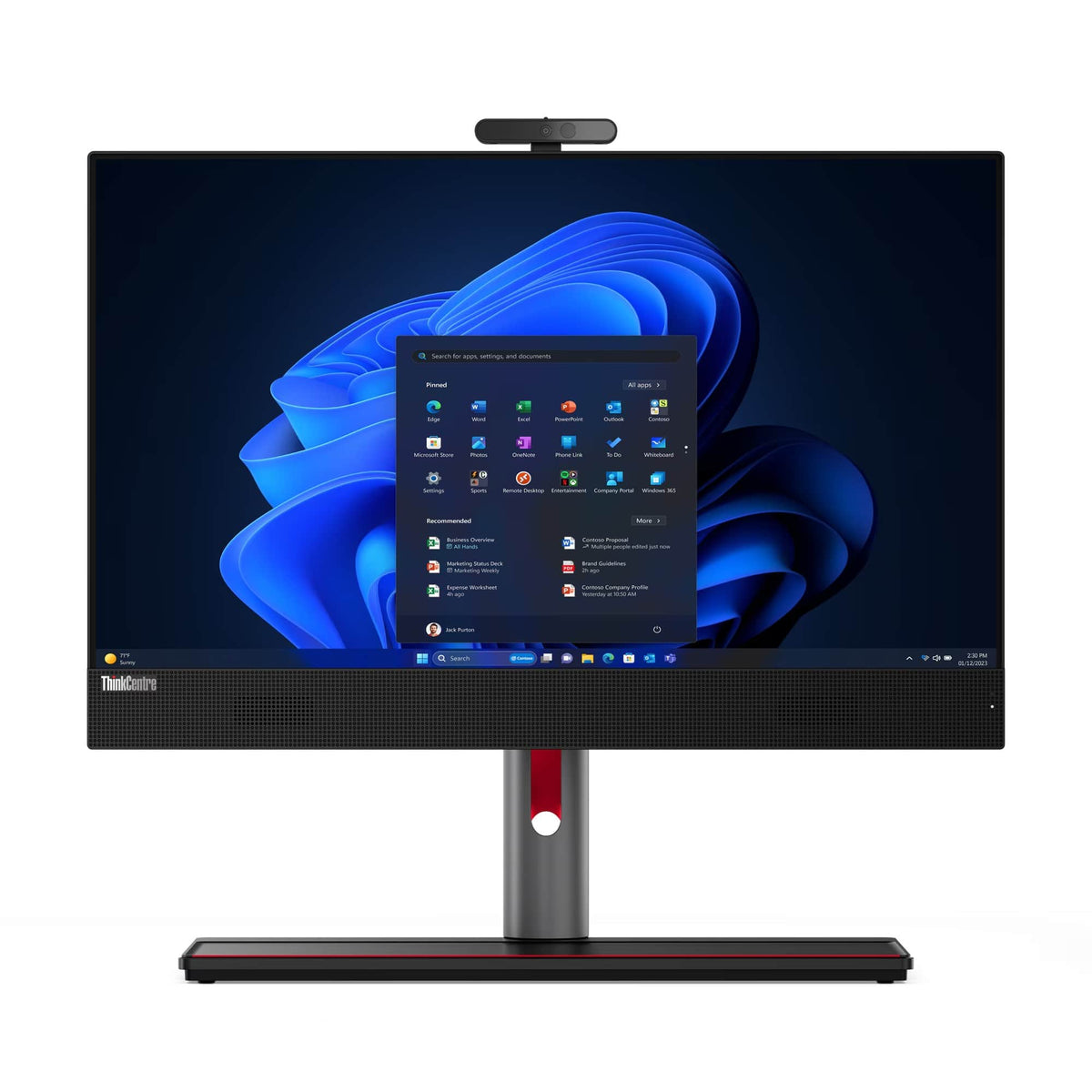 Lenovo - Refurbished Excellent - Thinkcentre M90A G5 23.8"AIO Intel i5-14500 16GB RAM 512GB SSD W11P - Black