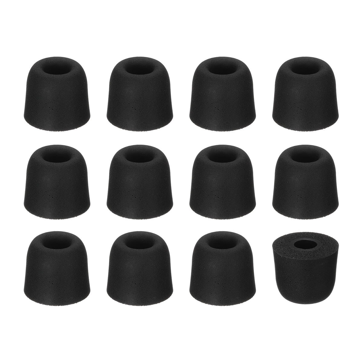 Unique Bargains - Memory Foam Earbud Tips (4mm/0.16"), 12pcs/6Pairs - Medium, Noise Isolation, Comfort & Secure Fit for Earphones - Black