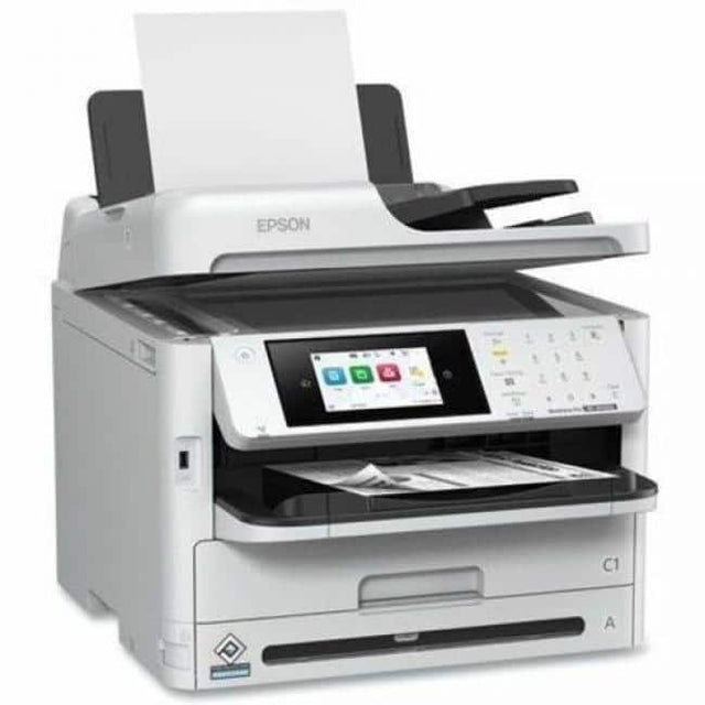 Front. Epson - Epson WorkForce Pro WF-M5899 Wired & Wireless Inkjet Multifunction Printer - Monochrome - Copier/Fax/Printer/Scanner - Monochrome.