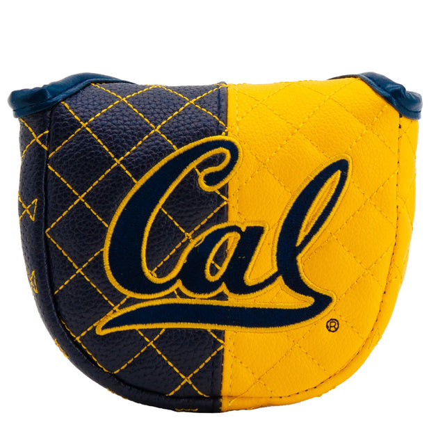 Front. Team Golf - Cal Bears Quilted Mallet Putter Cover - Multicolor.