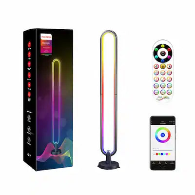 GTPlayer - Smart RGB LED Floor Lamp with App,Remote Modern U-Shaped Standing Lamp